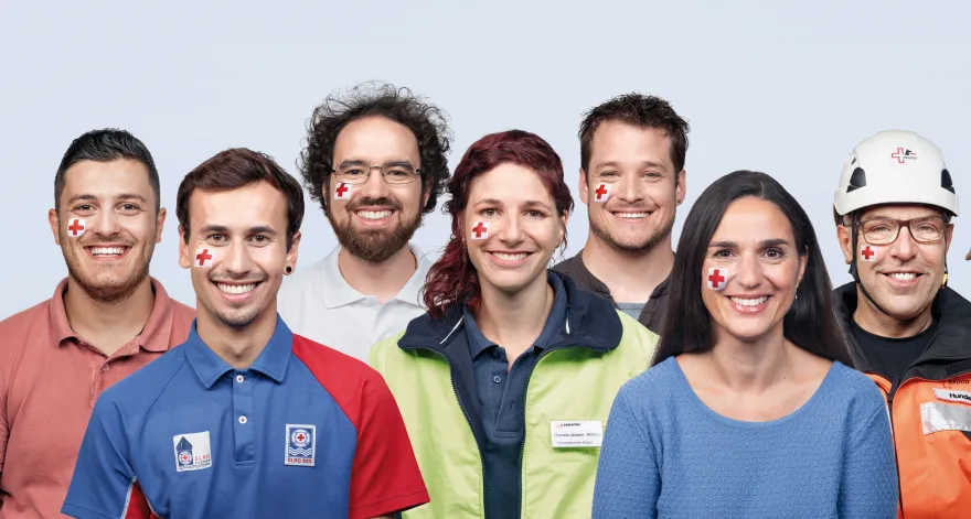 Freiwillige vom Roten Kreuz