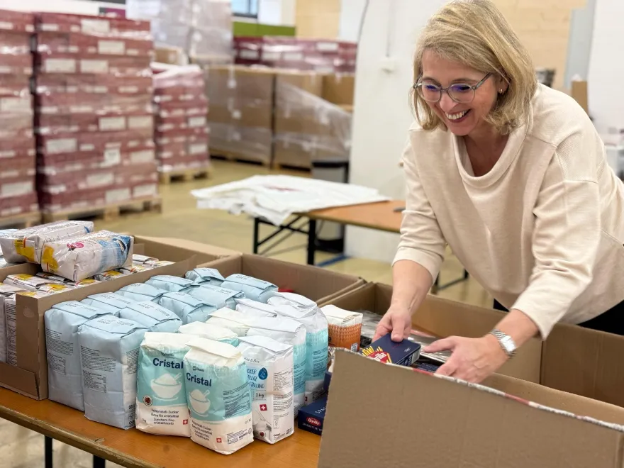 Verteilung der Spendenaktion 2 x Weihnachten 