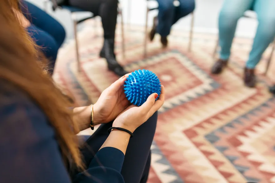 eine Therapiegruppe in der Gravita SRK - Zentrum für Psychotraumatologie